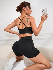 High Waist Seamless Yoga Shorts for Women