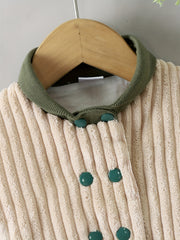 Toddler Baby Boy Girl Fleece Jacket Corduroy Fall Winter Baseball Co