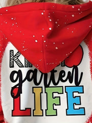 Girls Kindergarten Life Hoodie with Pocket 4-14y