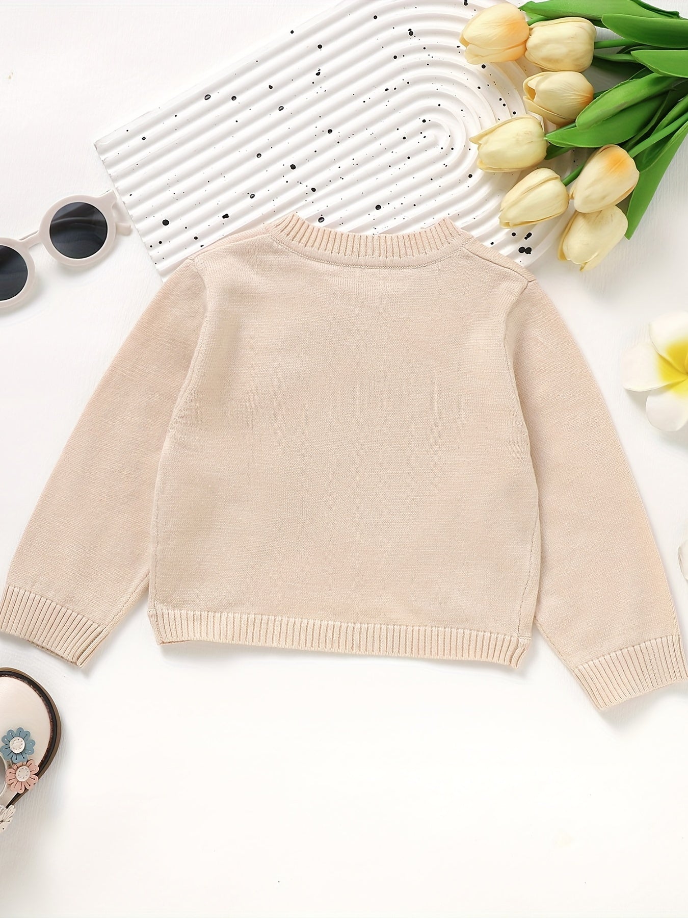 Baby Knitted Coat Toddler Girls Button Down Cardigan Top Outerwear