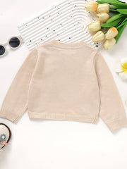 Baby Knitted Coat Toddler Girls Button Down Cardigan Top Outerwear