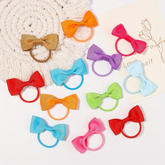 20pcs Bowknot Hair Ties for Baby Girls, Ponytail Holders & Scrunchies