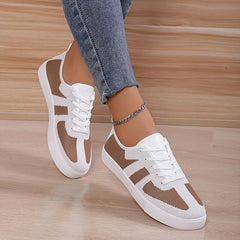 Women's Lightweight Lace-Up Mesh Sneakers for Casual Running