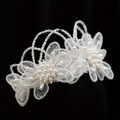 Bridal Forest Style Lace Crown Headpiece Hairband Wedding Veil Accessory
