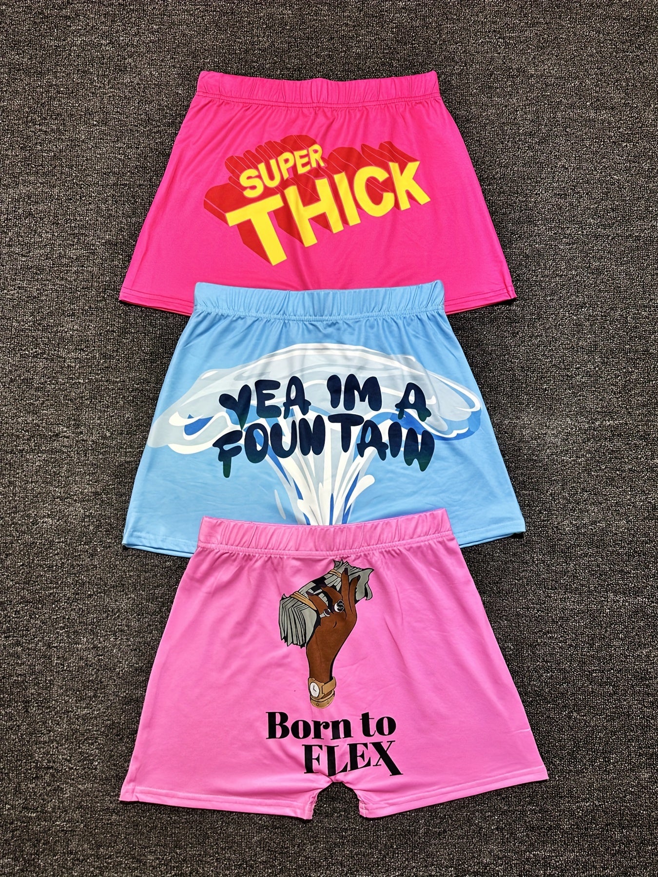 3 Packs Colorblock Yoga Shorts for Women