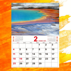American Landscape Wall Calendar A3 Size