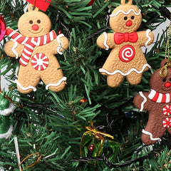 Gingerbread Man Christmas Ornament DIY Scene Pendant Gift