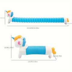 Unicorn Telescopic Tube Toy for Fun and Venting