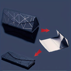 Foldable PU Leather Glasses Case Sunglasses Storage Box
