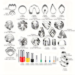 89pcs Clay Earrings Cutting Tool Jewelry DIY Making Soft Pottery