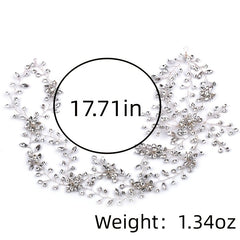 Rhinestone Crystal Headband Tiara Hairband for Bride