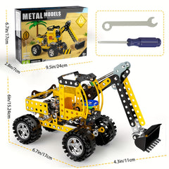 256pc Metal Construction Model Kit Building Blocks DIY Educational