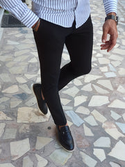 Men's Slim Fit Vintage Style Stretch Dress Pants