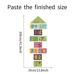 Cartoon Number Wall Stickers for Fun Kids Bedroom