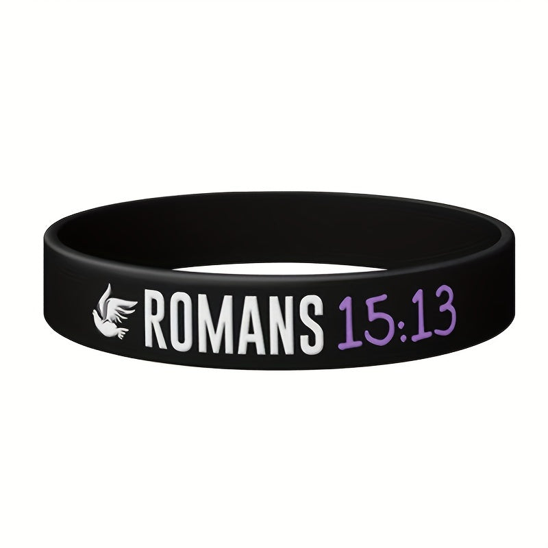 4pcs Letter Pattern Silicone Bracelet Christmas