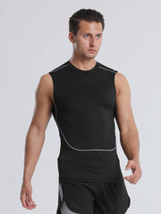Men's Quick Dry Sleeveless Shirt Athletic Ice Silk Tank Top