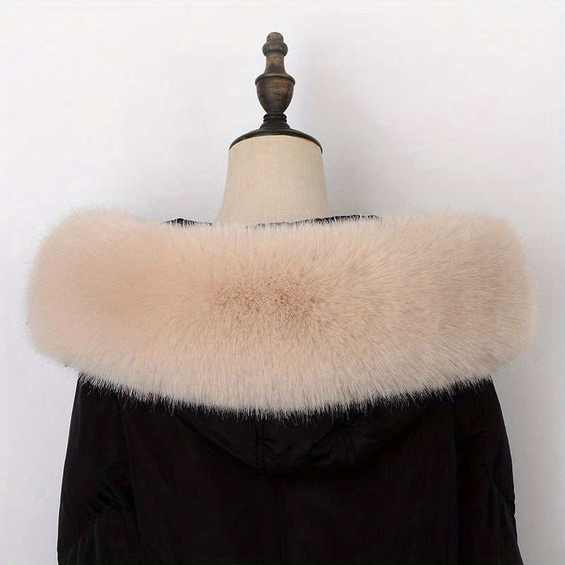 Faux Fur Collar Scarf Hood for Winter Coat