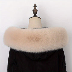 Faux Fur Collar Scarf Hood for Winter Coat