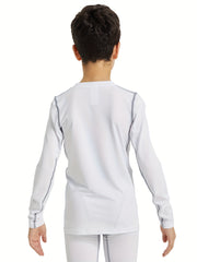 Kids' Long Sleeve Compression Shirts Moisture Wicking Baselayer