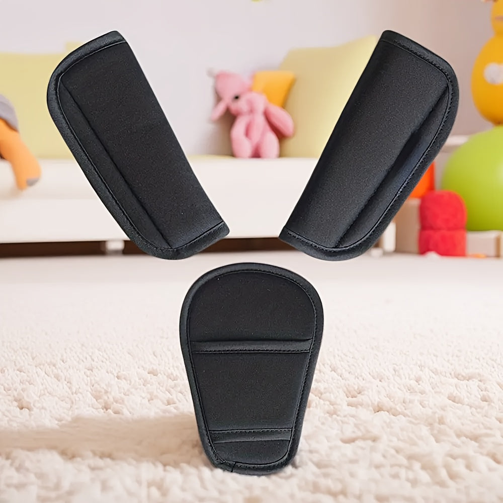3 Piece Seat Safety Belt Shoulder Pad Front Stool Cover