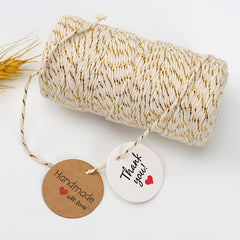 DIY Woven Two Tone Rope Fine Ribbons For Bouquets Flower Wrapping