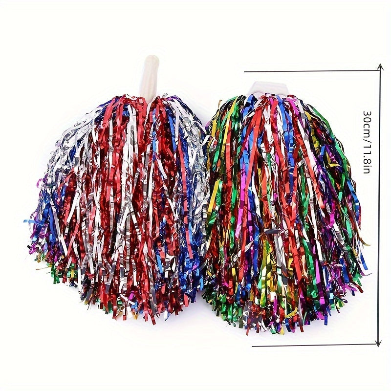 Colorful Sequin Cheering Poms Handheld Props