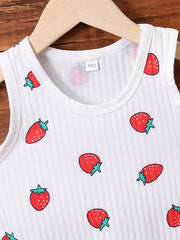 Baby Girls' Strawberry Print Tank Top