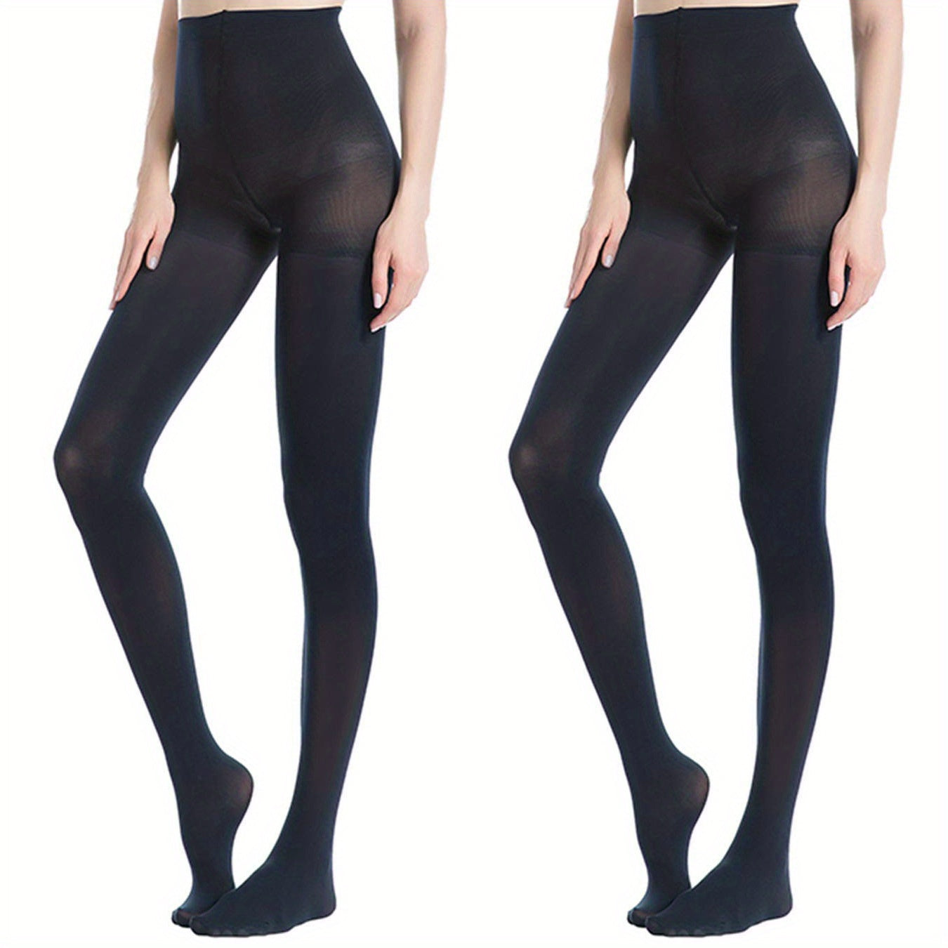 Opaque Tights High Waist Slim Footed Pantyhose Women's Stockings
