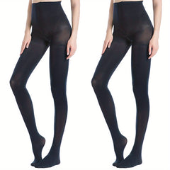 Opaque Tights High Waist Slim Footed Pantyhose Women's Stockings