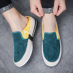 Men's Slip On Loafers Fisherman's Shoes Breathable Lightweight Canvas Shoes