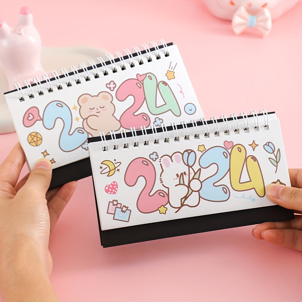 Cartoon Desk Calendar - October to December - Planning & Organizing Schedule