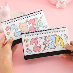 Cartoon Desk Calendar - October to December - Planning & Organizing Schedule
