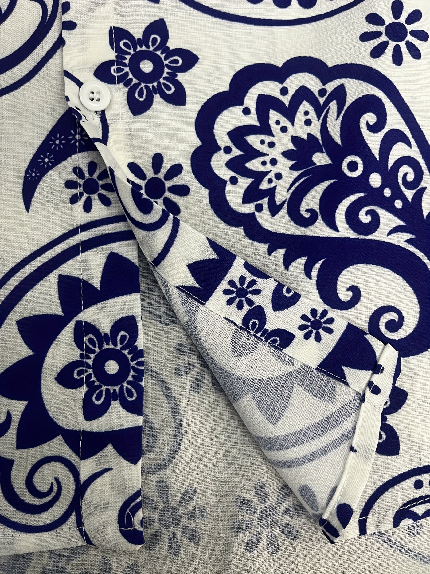 Paisley Pattern Men s Long Sleeve Shirt - Spring Fall Outdoor Vacation
