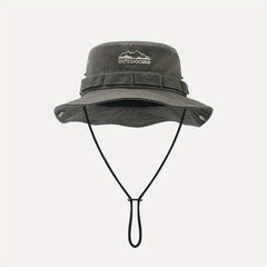 Foldable Bucket Sun Hat Embroidered Boonie Hat