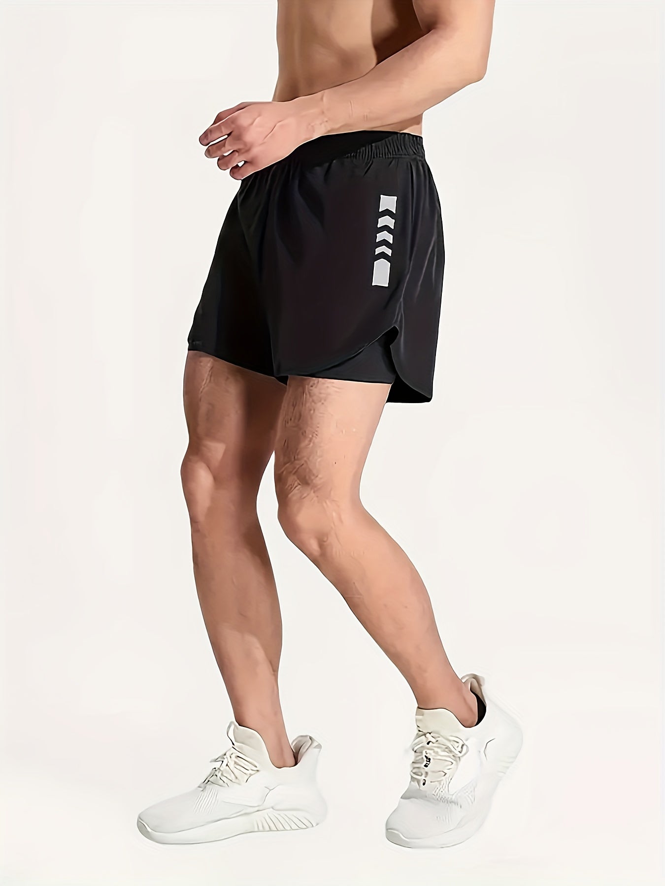 Men's 2 in 1 Quick Drying Sports Shorts for Gym Workout