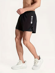Men's 2 in 1 Quick Drying Sports Shorts for Gym Workout
