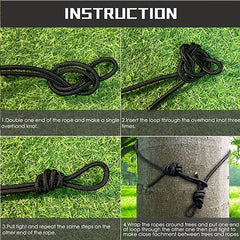 Portable Hammock With Tree Straps Lightweight Nylon Parachute Hammock