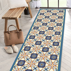 Moroccan Trellis Hallway Runner Rug Washable Non Slip Kitchen Rugs