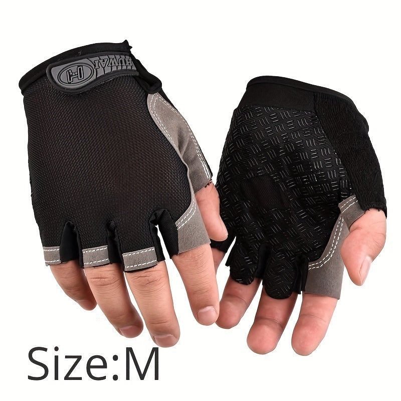 Sports Half Finger Gloves Unisex Cycling & Mountaineering Fitness