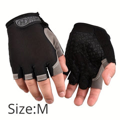 Sports Half Finger Gloves Unisex Cycling & Mountaineering Fitness