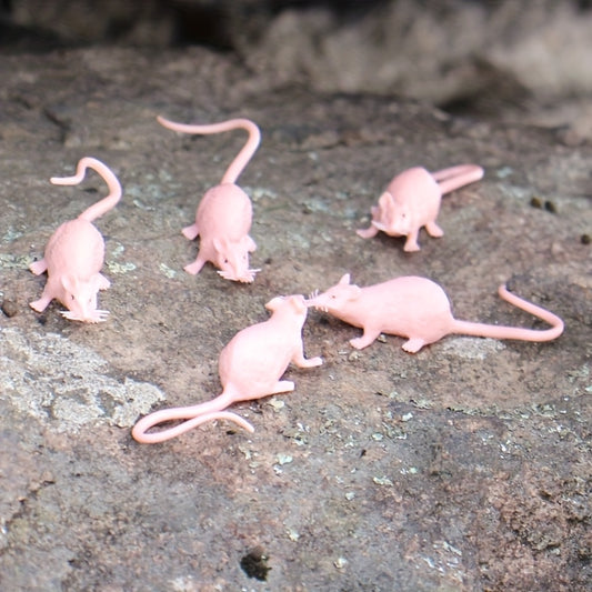 Pink Realistic Rat Prank Toy Durable Plastic Halloween Gag Gift