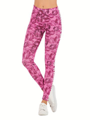 Sexy Lips Print Leggings High Waist Slim Leggings