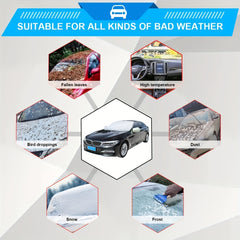 Car Windshield Snow Cover 4 Layers Frost Protection Magnetic Edges