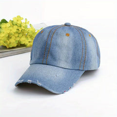 Unisex Sunshade Baseball Cap With Letter Embroidery