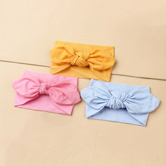 3pcs Bow Soft Elastic Hair Band Headbands Hair Accessories for Baby Girls