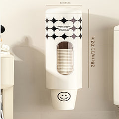 Nordic Cream Style Wall-Mounted Cup Holder for Water Dispenser