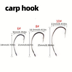 307pcs Carp Fishing Tackle Kit Hooks Beads Tubes Clips Access