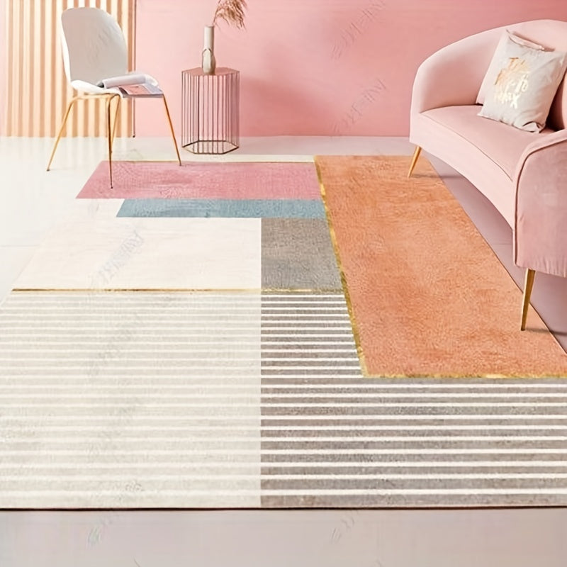 Abstract Modern Nordic Area Rugs Geometric Pattern Indoor Mat