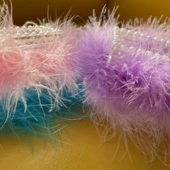 Feather Pearl Lashes Holder Acrylic Eyelash Case for Strip Packaging