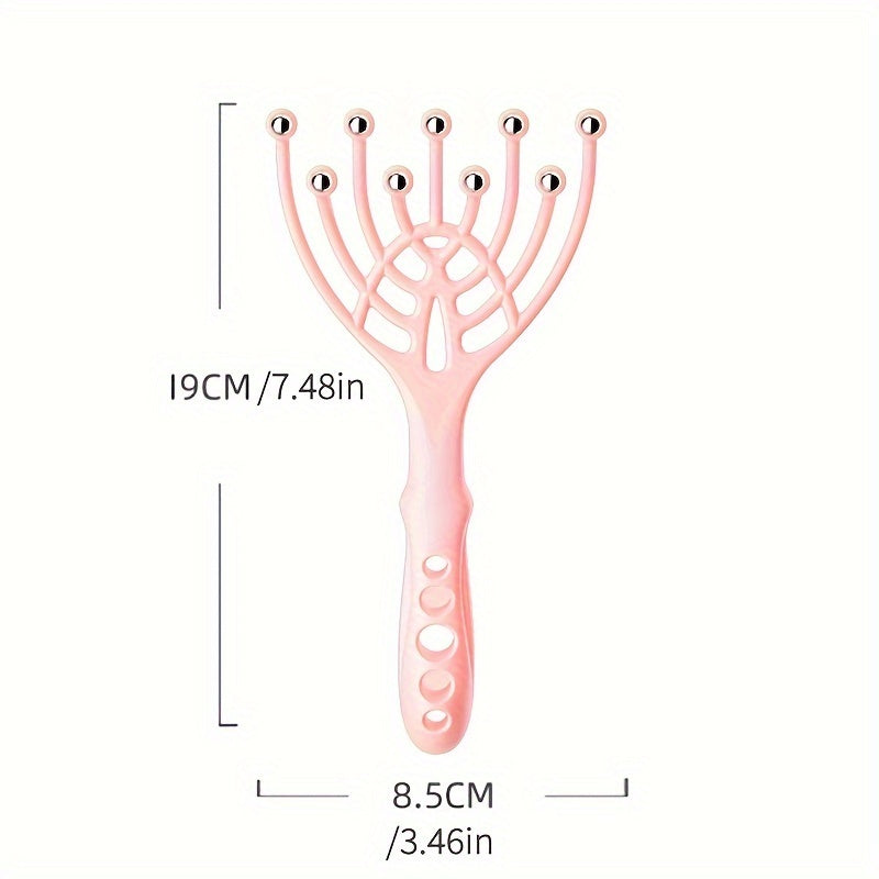 9-Claw Scalp Massager Handheld for Hair Care Stress Relief